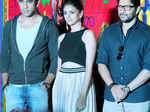 Bollywood stars Arshad Warsi, Aditi Rao, Amit Sadh during a promotional even