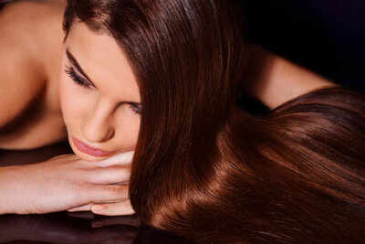 how to get silky straight hair at home