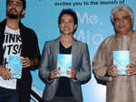 Arjun Kapoor and Javed Akhtar during the launch of Debashish Irengbam’s book