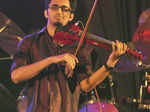 Rohan Roy performs during the music concert Bhalo Theko Nepal