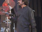 Subir Roy performs during the music concert