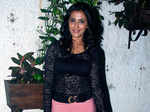 Rutuja Shinde during the screening of Marathi film Online Binline