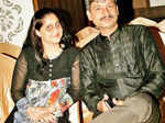 Liza and Vivek Kapoor get clicked during a fashion showcase event