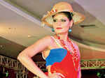 Sova Kadian flaunts a creation during a fashion showcase event