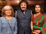 Dolly Basu, Bickram Ghosh and Jaya Seal Ghosh pose for a photo