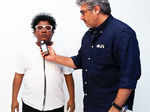 Actor Ajith with Sivabalan during a photo-shoot