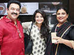 Actress Sripriya Sethupathi poses with her family