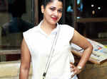 Narayani Shastri poses during a party hosted by Aditya Motwane