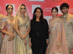 Models with designer Anita Dongre’s Vogue Wedding Show 2015 preview