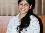 Madhuraa Bhattacharya is all smiles during the music launch