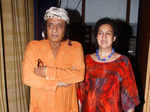 Ranjeet and Aloka during the premiere of Hindi play
