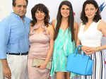 Aditi Gowitrikar (R) with guests during a monsoon brunch