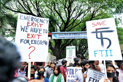 Day 25: FTII strike continues