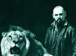 Multi-talented Anton LaVey kept a lion