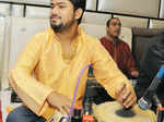 Aman Khan performs during a Sufi Night