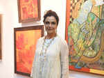 Anita Rathnam during the art exhibition Padme