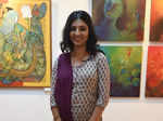 Apoorva poses during the art exhibition Padme