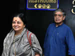 Lolita Ray and Sandip Ray during the premiere
