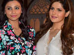 Daisy Shah and Zarine Khan on the sets of Bollywood film Hate Story 3