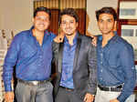 Aroop, Tammar and Sarvagya during the freshers’ party