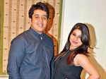 Bilal and Janhvi pose during the freshers’ party