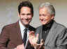 Actors Paul Rudd and Michael Douglas during the world premiere of Ant-Man