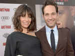 Evangeline Lilly and Paul Rudd during the world premiere of "Ant-Man