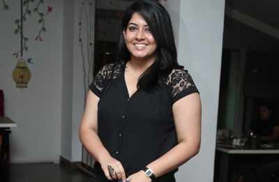 Diya pulled off her all-black look in style at the launch of Madras Wok restaurant at Green Meadows Resort in Chennai