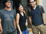 Deeptarko, Sreemoyee and Debojyoti during a Jam Steady session