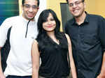 Souradeep Garg, Srijita Saha and Subhodip pose for a photo