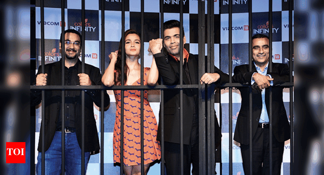 Alia, Karan launch the new channel Colors INFINITY - Times of India