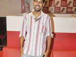 Varun Grover arrives to promote his upcoming film Masaan
