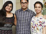 Maha, Jason and Natasha pose during a party