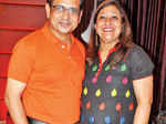 Manoj and Kavita during a party organised by Rotary Club