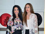 Sara Khan and Shehla Khan during a style evening