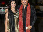 Umesh Shukla with wife at Shahid Kapoor and Mira Rajput's wedding reception