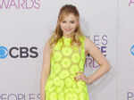 Chloe Grace Moretz opts for a neon netted outfit