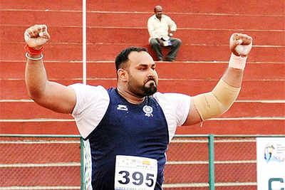Inderjeet Singh clinches gold in National Inter State Athletics