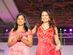 Mathusha with Sonia Agarwal during the Chennai Fashion week