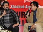 Shadaab Khan with Hussain Zaidi during the launch of his book
