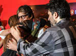 Shadaab Khan's wife Rumana hugs Amitabh Bachchan