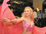 Jenia performs during a belly dance evening