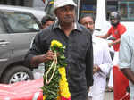 MS Bhaskar during music composer MS Viswanathan’s funeral
