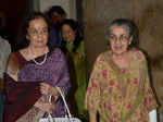 Asha Parekh and Shammi during the screening