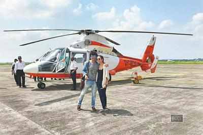 Emergency landing for Palash Sen’s chopper