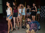 Models during the auditions for the Lakme Fashion Week