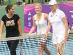 Sania Mirza with Melissa of WTA Tour
