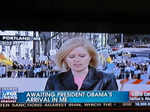 Fox News flashed, “AWAITING PRESIDENT OBAMA’S ARRIVAL IN ME