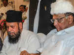 Sharad Pawar and Obaidullah Khan Azmi during the Iftar