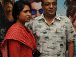 Shukla and Arindam Sil during the premiere of Bengali film Besh Korechi Prem Korechi